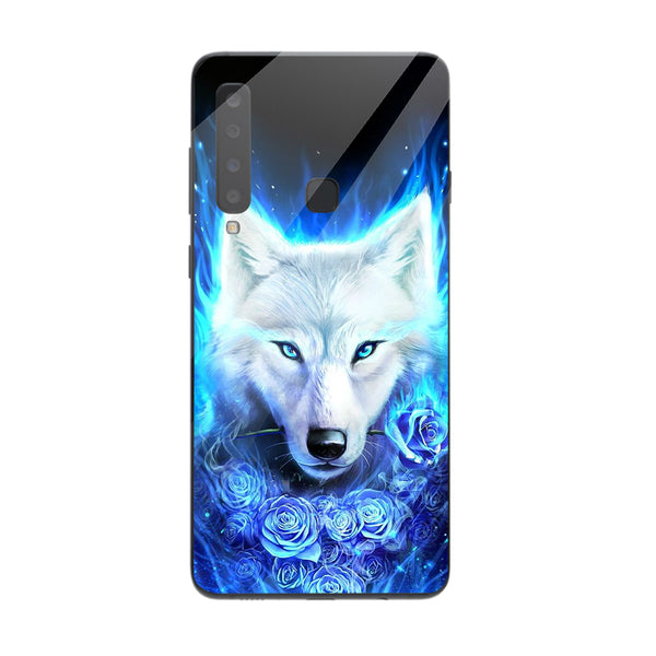 Wolf Eyes Tempered Glass Phone Case for Samsung Galaxy A9 2018