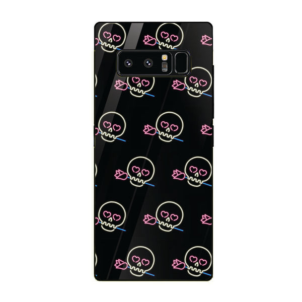 Halloween Skull Tempered Glass Phone Case for Samsung Galaxy Note 8