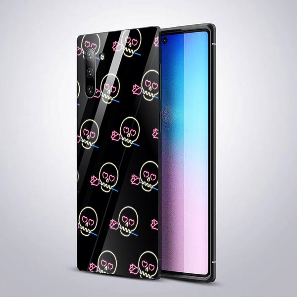 Halloween Skull Tempered Glass Phone Case for Samsung Galaxy Note 10