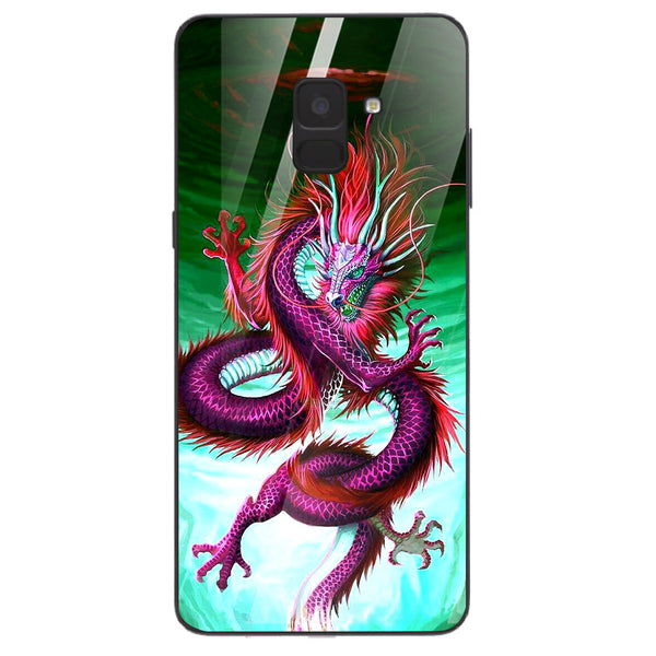 Dragon Tempered Glass Phone Case for Samsung Galaxy A8 Plus