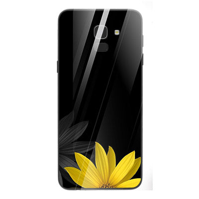 Beautiful Flowers Tempered Glass Phone Case for Samsung Galaxy J6 2018