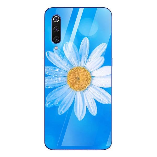 Beautiful Flowers Tempered Glass Phone Case for Xiaomi Mi 9 SE