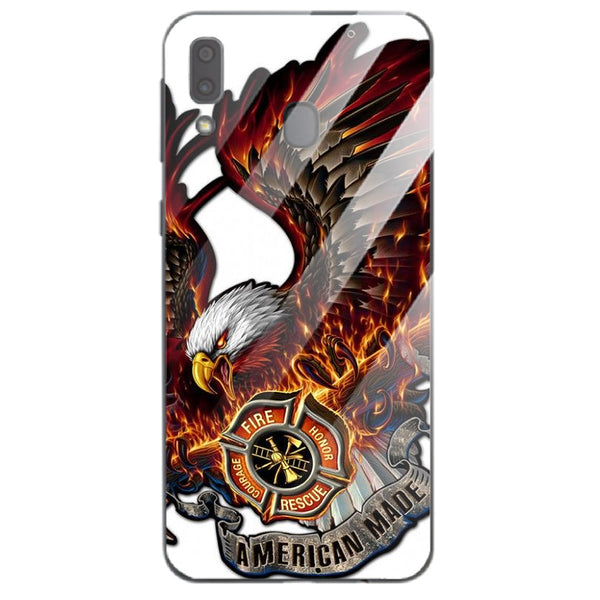 Eagle Tempered Glass Phone Case for Samsung Galaxy A30
