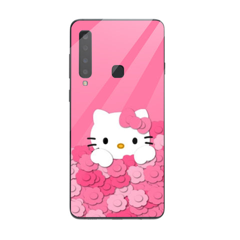 Cute Teddy Bear Tempered Glass Phone Case for Samsung Galaxy A9 2018