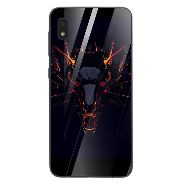 Wolf Eyes Tempered Glass Phone Case for Samsung Galaxy A10
