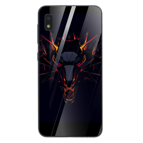 Wolf Eyes Tempered Glass Phone Case for Samsung Galaxy A10