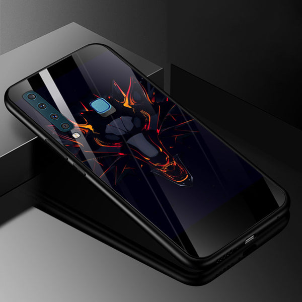 Wolf Eyes Tempered Glass Phone Case for Samsung Galaxy A9 2018