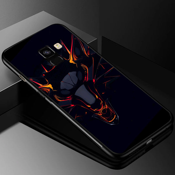 Wolf Eyes Tempered Glass Phone Case for Samsung Galaxy A8 Plus