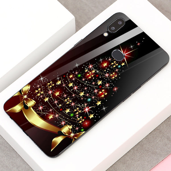 Merry Chrismas Tempered Glass Phone Case for Samsung Galaxy A10S