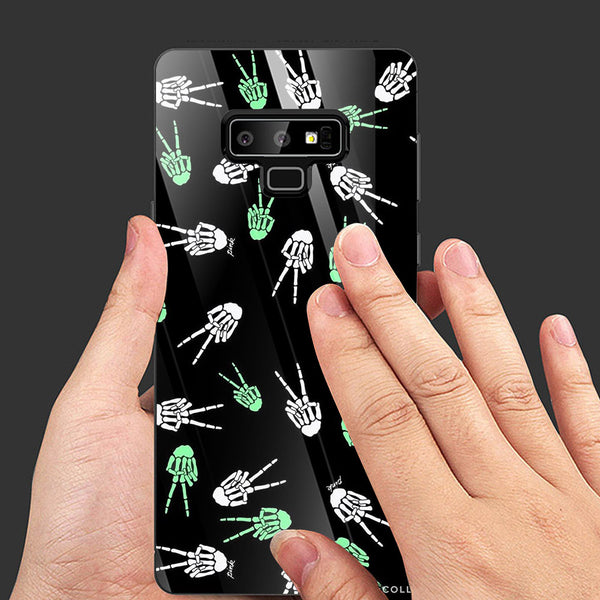Halloween Skull Tempered Glass Phone Case for Samsung Galaxy Note 9