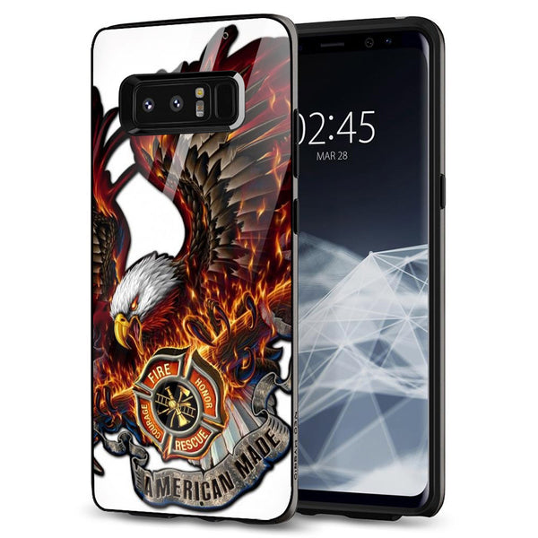Eagle Tempered Glass Phone Case for Samsung Galaxy Note 8