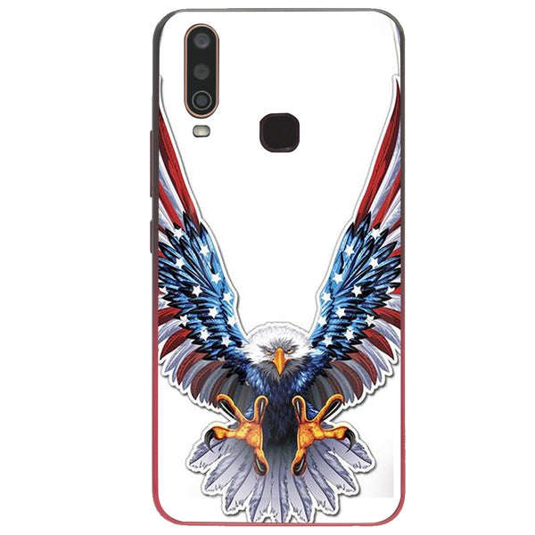 Eagle Tempered Glass Phone Case for Vivo Y15