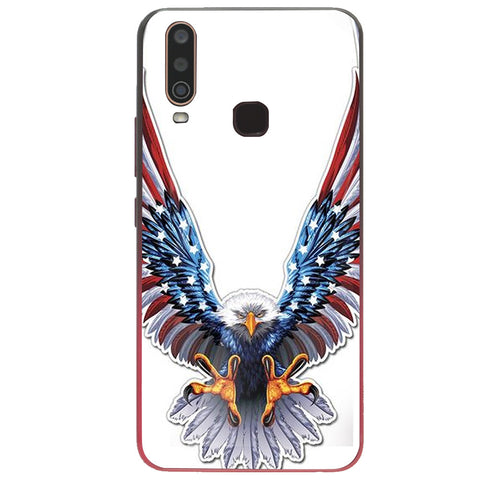 Eagle Tempered Glass Phone Case for Vivo Y15