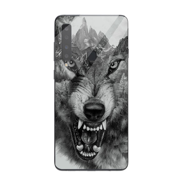 Wolf Eyes Tempered Glass Phone Case for Samsung Galaxy A9 2018