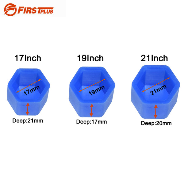 20 x Luminous Phosphoresce Wheel Nuts Covers Protective Cap Car Accessories Bolt Caps Hub Screw Protector Silica Gel 17# 19# 21#
