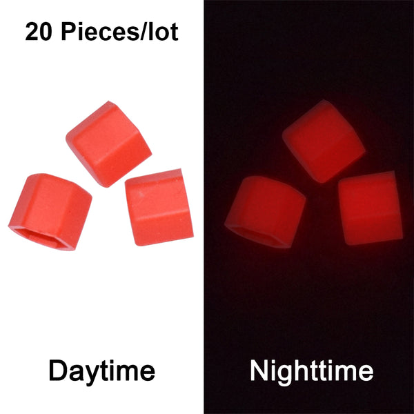 20 x Luminous Phosphoresce Wheel Nuts Covers Protective Cap Car Accessories Bolt Caps Hub Screw Protector Silica Gel 17# 19# 21#
