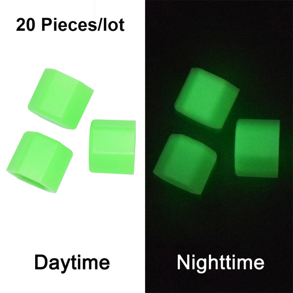 20 x Luminous Phosphoresce Wheel Nuts Covers Protective Cap Car Accessories Bolt Caps Hub Screw Protector Silica Gel 17# 19# 21#
