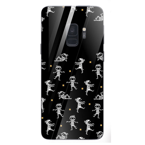 Halloween Skull Tempered Glass Phone Case for Samsung Galaxy S9