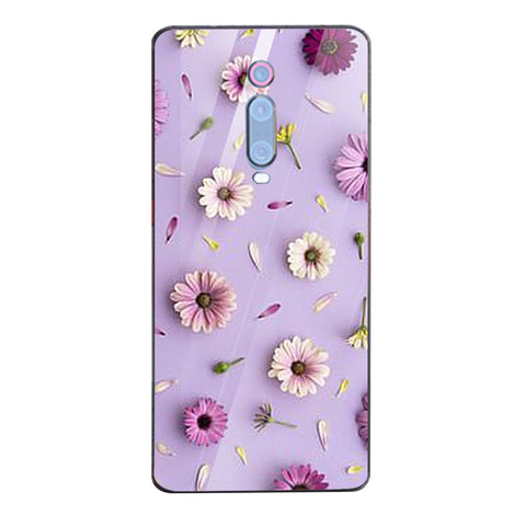 Beautiful Flowers Tempered Glass Phone Case for Xiaomi Redmi K20