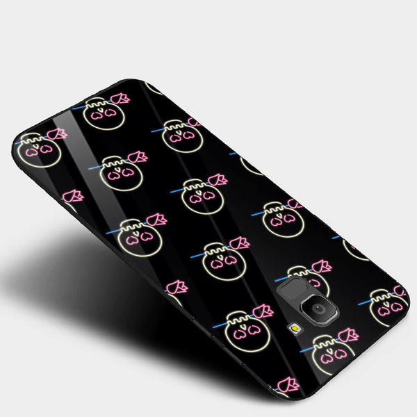 Halloween Skull Tempered Glass Phone Case for Samsung Galaxy J6 2018