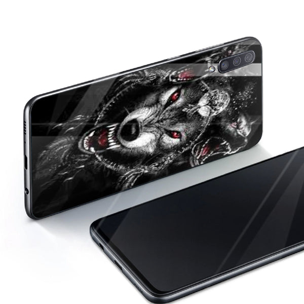 Wolf Eyes Tempered Glass Phone Case for Samsung Galaxy A70