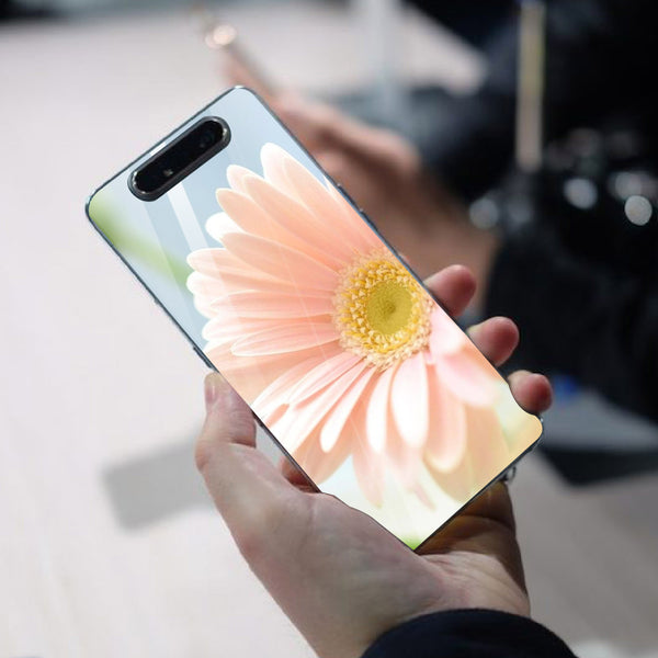 Beautiful Flowers Tempered Glass Phone Case for Samsung Galaxy A80