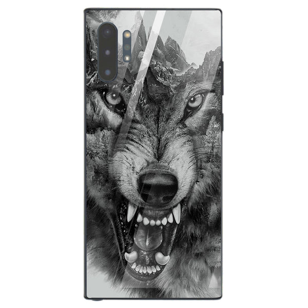 Wolf Eyes Tempered Glass Phone Case for Samsung Galaxy Note 10 Plus