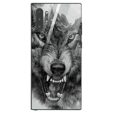 Wolf Eyes Tempered Glass Phone Case for Samsung Galaxy Note 10 Plus