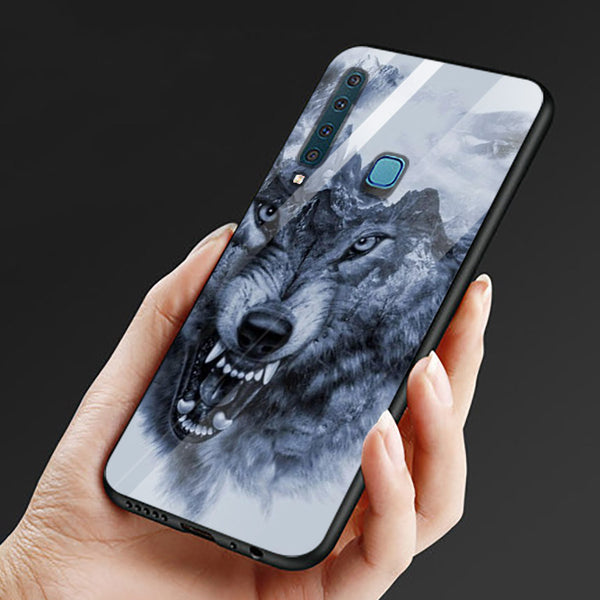 Wolf Eyes Tempered Glass Phone Case for Samsung Galaxy A9 2018