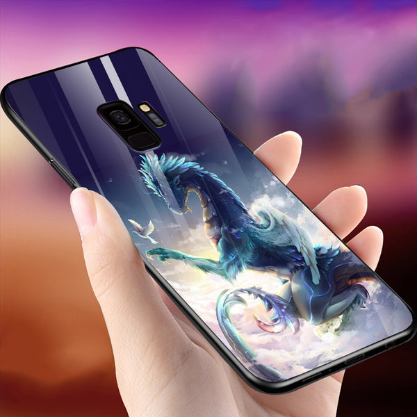 Dragon Tempered Glass Phone Case for Samsung Galaxy S9