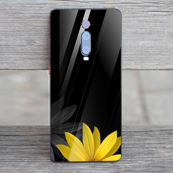 Beautiful Flowers Tempered Glass Phone Case for Xiaomi Redmi K20
