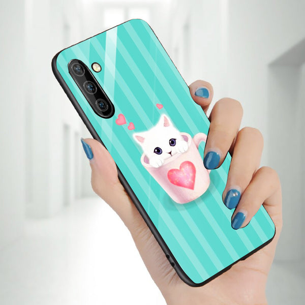 Cute Teddy Bear Tempered Glass Phone Case for Samsung Galaxy Note 10