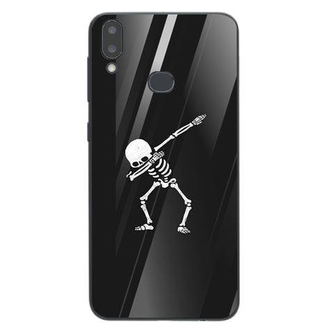 Halloween Skull Tempered Glass Phone Case for Samsung Galaxy A10S