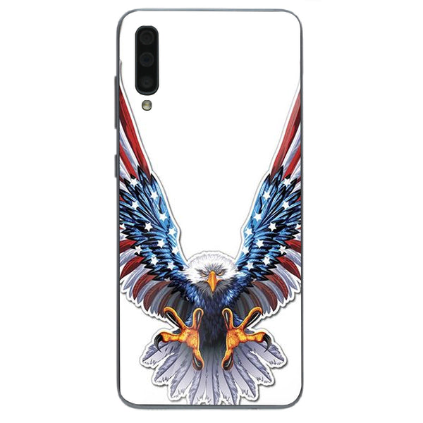 Eagle Tempered Glass Phone Case for Samsung Galaxy A70