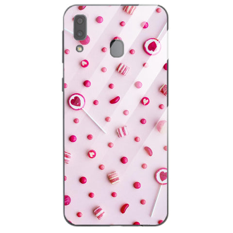 Beautiful Flowers Tempered Glass Phone Case for Samsung Galaxy A30