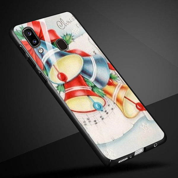 Merry Chrismas Tempered Glass Phone Case for Samsung Galaxy A40