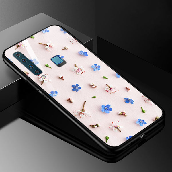 Beautiful Flowers Tempered Glass Phone Case for Samsung Galaxy A9 2018