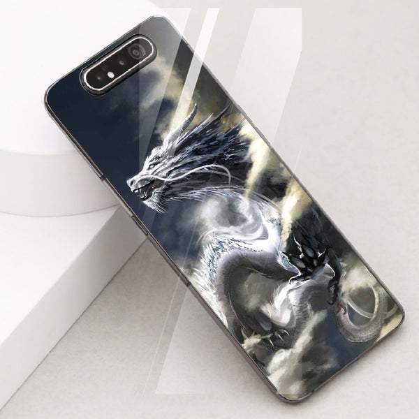 Dragon Tempered Glass Phone Case for Samsung Galaxy A80