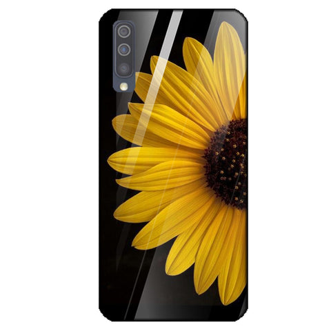 Beautiful Flowers Tempered Glass Phone Case for Samsung Galaxy A50S