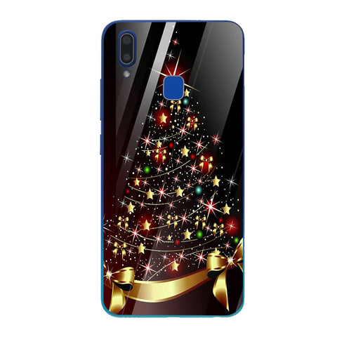 Merry Chrismas Tempered Glass Phone Case for Vivo Y91