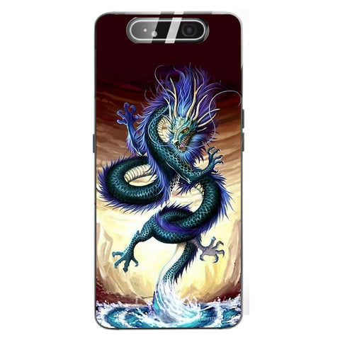 Dragon Tempered Glass Phone Case for Samsung Galaxy A80