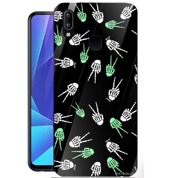 Halloween Skull Tempered Glass Phone Case for Vivo Y95
