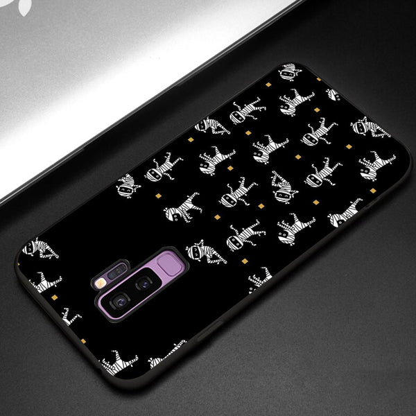 Halloween Skull Tempered Glass Phone Case for Samsung Galaxy S9 Plus