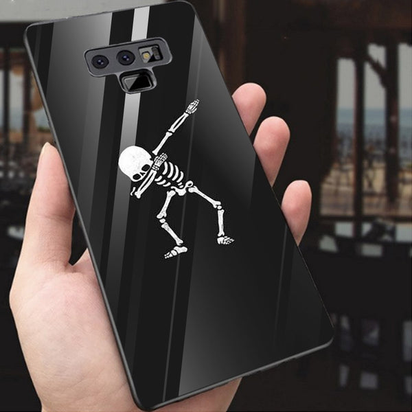 Halloween Skull Tempered Glass Phone Case for Samsung Galaxy Note 9
