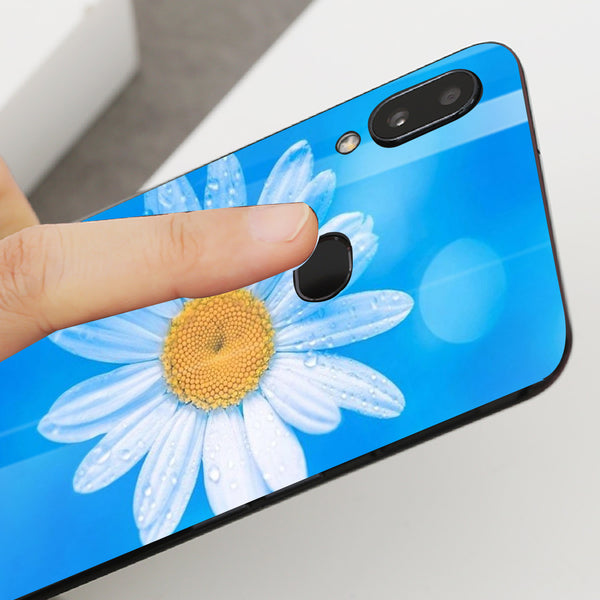 Beautiful Flowers Tempered Glass Phone Case for Samsung Galaxy A10S