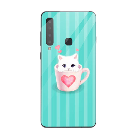Cute Teddy Bear Tempered Glass Phone Case for Samsung Galaxy A9 2018