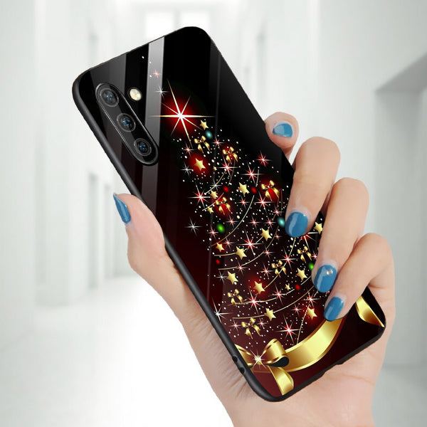 Merry Chrismas Tempered Glass Phone Case for Samsung Galaxy Note 10