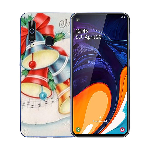 Merry Chrismas Tempered Glass Phone Case for Samsung Galaxy A60