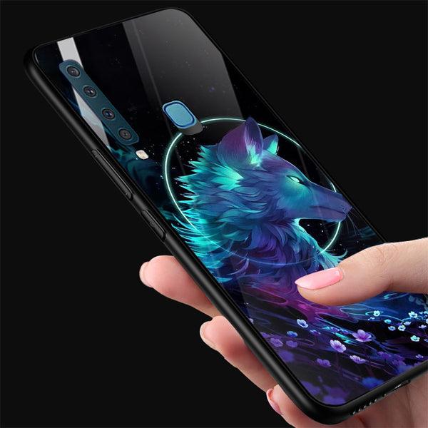 Wolf Eyes Tempered Glass Phone Case for Samsung Galaxy A9 2018