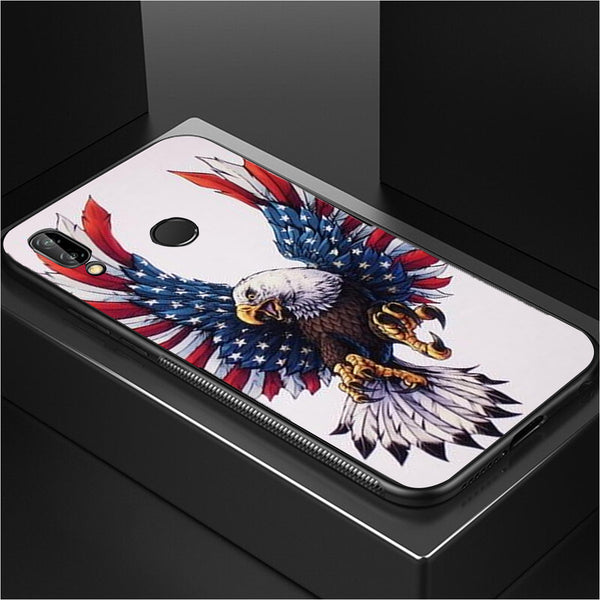 Eagle Tempered Glass Phone Case for Samsung Galaxy M20